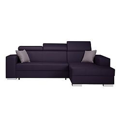 Švestková rozkládací sedačka Interieur De Famille Paris Tresor, pravý roh