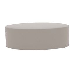 Světle béžový puf Softline Bon-Bon Eco Cotton Sand, délka 60 cm