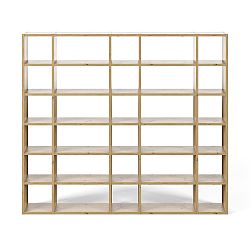 Světle hnědá knihovna TemaHome Pombal, šířka 255 cm