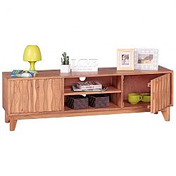 Světle hnědá komoda z masivního akáciového dřeva Skyport BELUR