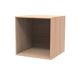 Světle hnědá nástěnná police WOOD AND VISION Choice, 39,7 x 39,7 x 25 x 25 cm