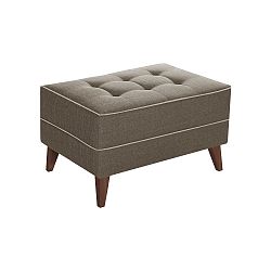 Světle hnědá podnožka s krémovým lemováním Stella Cadente Maison Atalaia