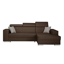 Světle hnědá rozkládací sedačka Interieur De Famille Paris Tresor, pravý roh