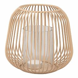Světle hnědá stolní lucerna PT LIVING Lantern, výška 15,5 cm