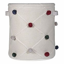 Světle hnědý látkový dětský koš na hračky ø 30x35 cm Taupe – Kindsgut