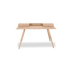 Světle hnědý psací stůl WOOD AND VISION Stick, 136 x 60 cm