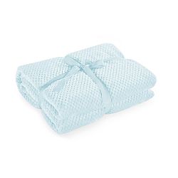 Světle modrá deka z mikrovlákna DecoKing Henry, 70 x 150 cm