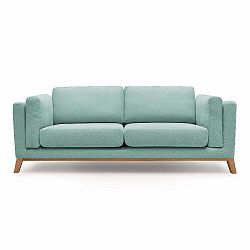 Světle modrá dvoumístná pohovka Bobochic Paris Seattle