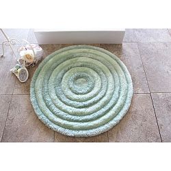 Světle modrá koupelnová předložka Alessia Ecru, Ø 90 cm