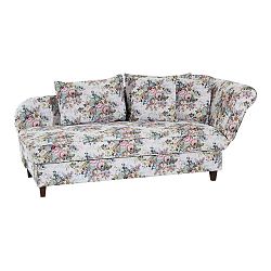 Světle modrá květinová lenoška Max Winzer Selma, levý roh