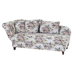 Světle modrá květinová lenoška Max Winzer Selma, pravý roh