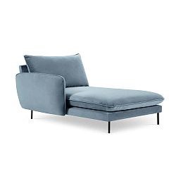 Světlé modrá lenoška s područkou na pravé straně Cosmopolitan Design Vienna