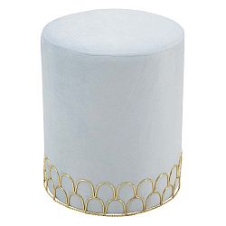 Světle modrá taburetka Mauro Ferretti Valerio, ø 35 cm