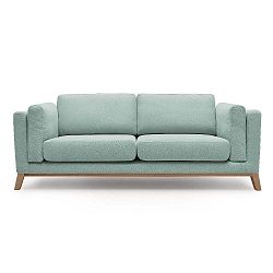 Světle modrá třímístná pohovka Bobochic Paris Seattle