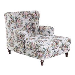 Světle modré květinové křeslo ušák Max Winzer Mareille Vintage Rose