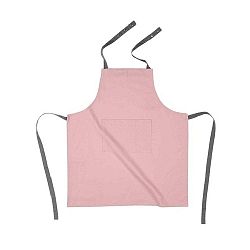 Světle růžová bavlněná kuchyňská zástěra Tiseco Home Studio