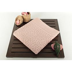 Světle růžová koupelnová předložka Bath, 50 x 70 cm