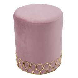 Světle růžová taburetka Mauro Ferretti Valerio, ø 35 cm