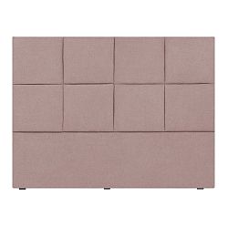 Světle růžové čelo postele Mazzini Sofas Barletta, 180 x 120 cm