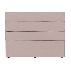 Světle růžové čelo postele Mazzini Sofas Pesaro, 140 x 120 cm
