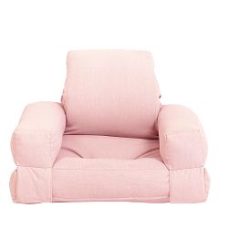 Světle růžové dětské rozkládací křesílko Karup Mini Hippo