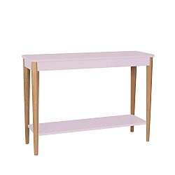 Světle růžový konzolový stolek Ragaba Ashme, šířka 105 cm