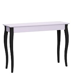 Světle růžový konzolový stolek s černými nohami Ragaba Lilo, šířka 105 cm