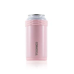 Světle růžový termoobal na plechovku z nerezové oceli Corkcicle Artican