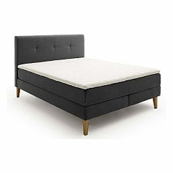 Světle šedá boxspring postel 160x200 cm Stockholm – Meise Möbel