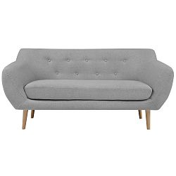 Světle šedá dvoumístná pohovka se světlými nohami Mazzini Sofas Sicile