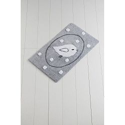 Světle šedá koupelnová předložka Puro Trismo, 100 x 60 cm