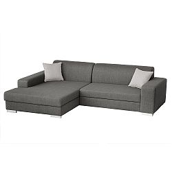 Světle šedá pohovka Florenzzi Catalani s lenoškou na levé straně