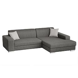 Světle šedá pohovka Florenzzi Catalani s lenoškou na pravé straně