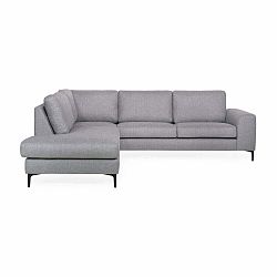 Světle šedá pohovka s lenoškou na levé straně Scandic Henry