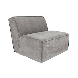 Světle šedá  prostřední část modulární pohovky Zuiver James