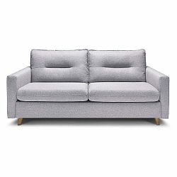 Světle šedá rozkládací pohovka Bobochic Paris Sinki