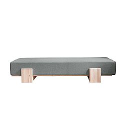 Světle šedá rozkládací pohovka Karup Design UMU Daybed Natural/Granite Grey