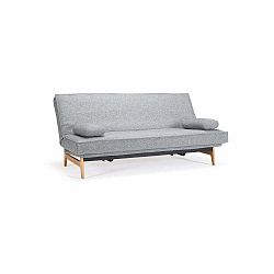 Světle šedá rozkládací pohovka se snímatelným potahem Innovation Aslak Elegant Twist Granite, 92 x 200 cm