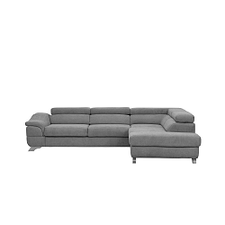 Světle šedá rozkládací rohová pohovka Windsor & Co Sofas Gamma, pravý roh