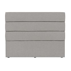 Světle šedé čelo postele Mazzini Sofas Pesaro, 200 x 120 cm