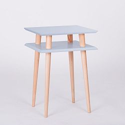 Světle šedý konferenční stolek Ragaba Square, 43 x 43 cm