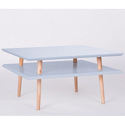 Světle šedý konferenční stolek Ragaba Square, 68 x 68 cm