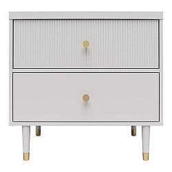 Světle šedý noční stolek Elizabeth – CosmoLiving by Cosmopolitan