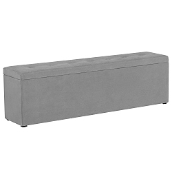 Světle šedý otoman s úložným prostorem Windsor & Co Sofas Astro, 180 x 47 cm