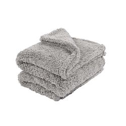 Světle šedý přehoz Tiseco Home Studio Teddy, 130 x 170 cm