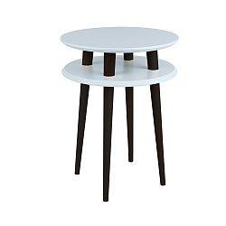 Světle šedý příruční stolek s černými nohami Ragaba UFO, Ø 45 cm