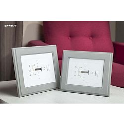 Světle šedý rámeček na fotografii Styler Malmo, 40 x 50 cm