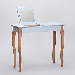 Světle šedý toaletní stolek se zrcadlem Ragaba Dressing Table, délka 85 cm