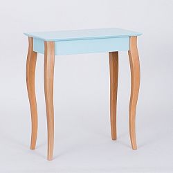 Světle tyrkysový konzolový odkládací stolek Ragaba Console, délka 65 cm