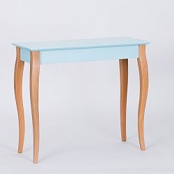 Světle tyrkysový konzolový odkládací stolek Ragaba Console, délka 85 cm